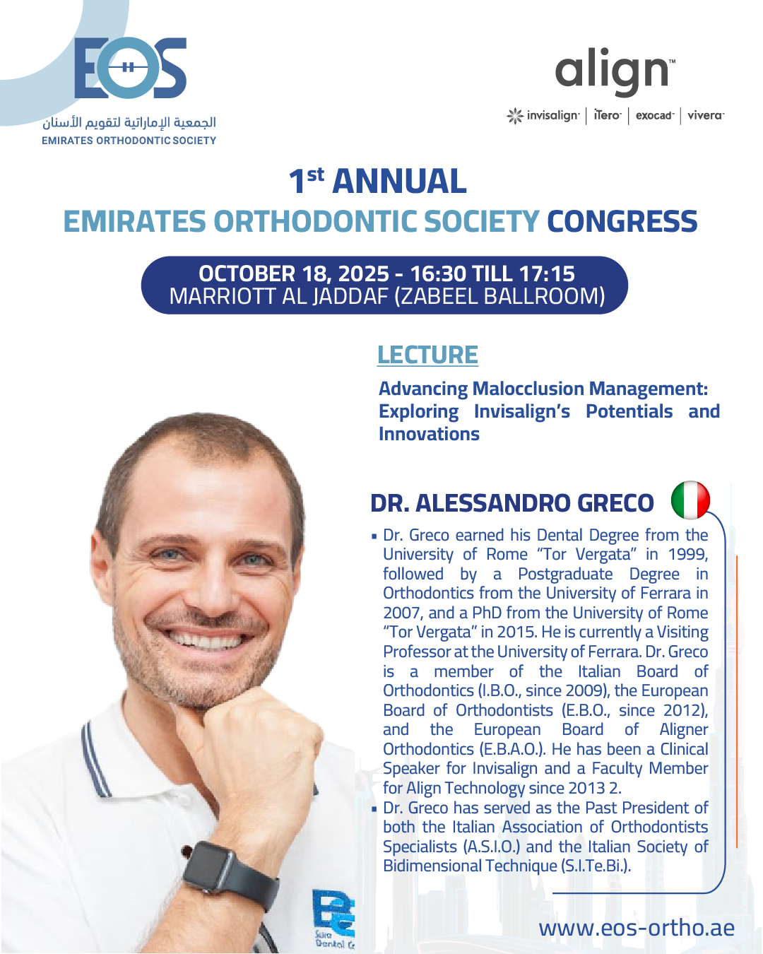 LECTURE Dr. Alessandro Greco